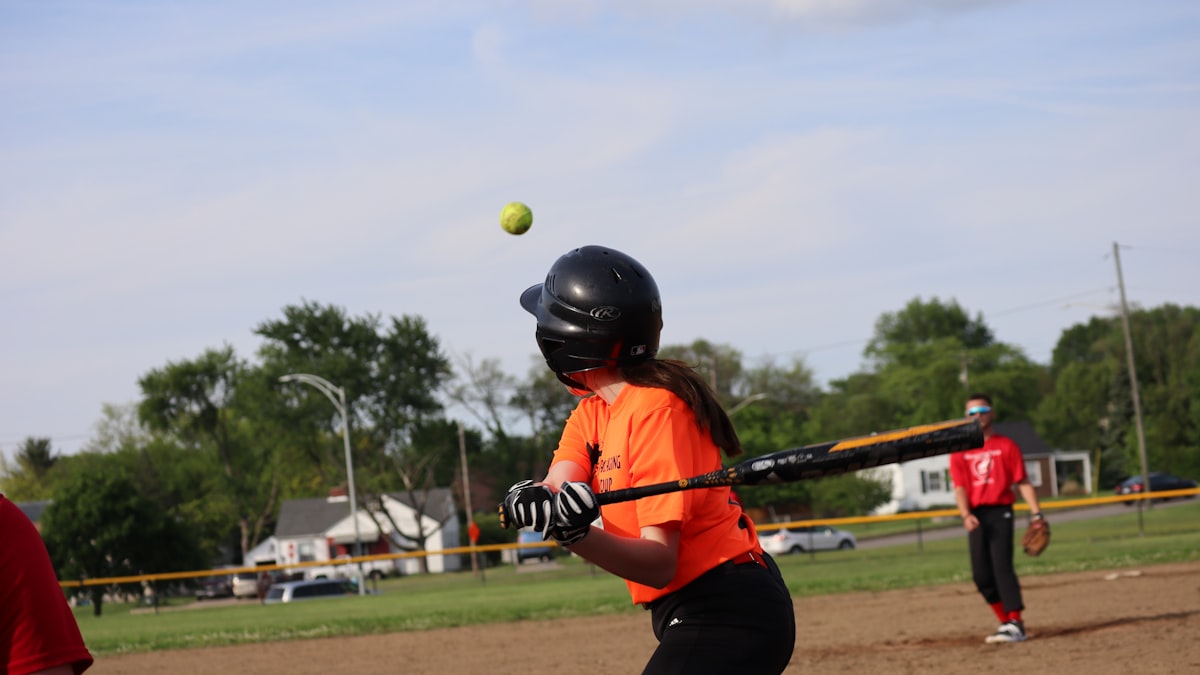 Softball catcher catching pitch Michaela Edenfield Texas Volts