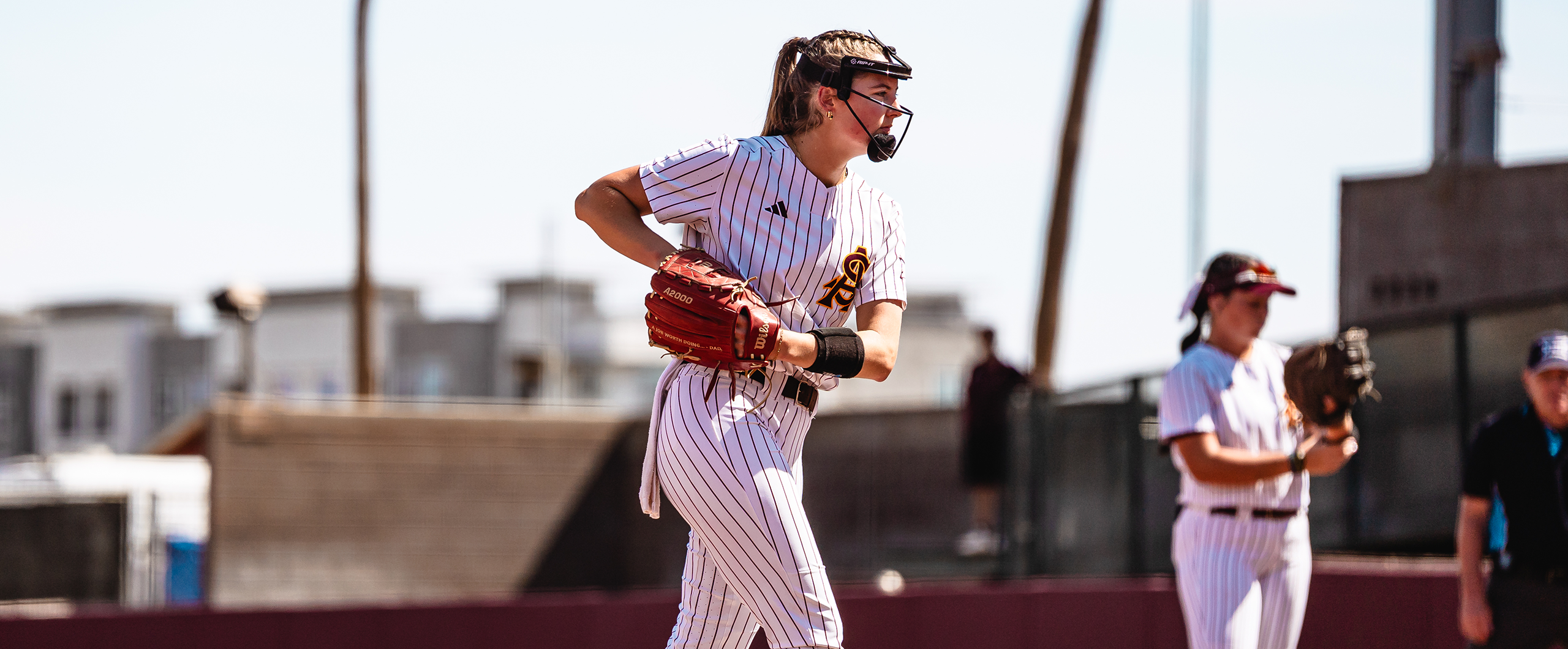 Arizona State pitcher Kenzie Brown in the pitching circle
