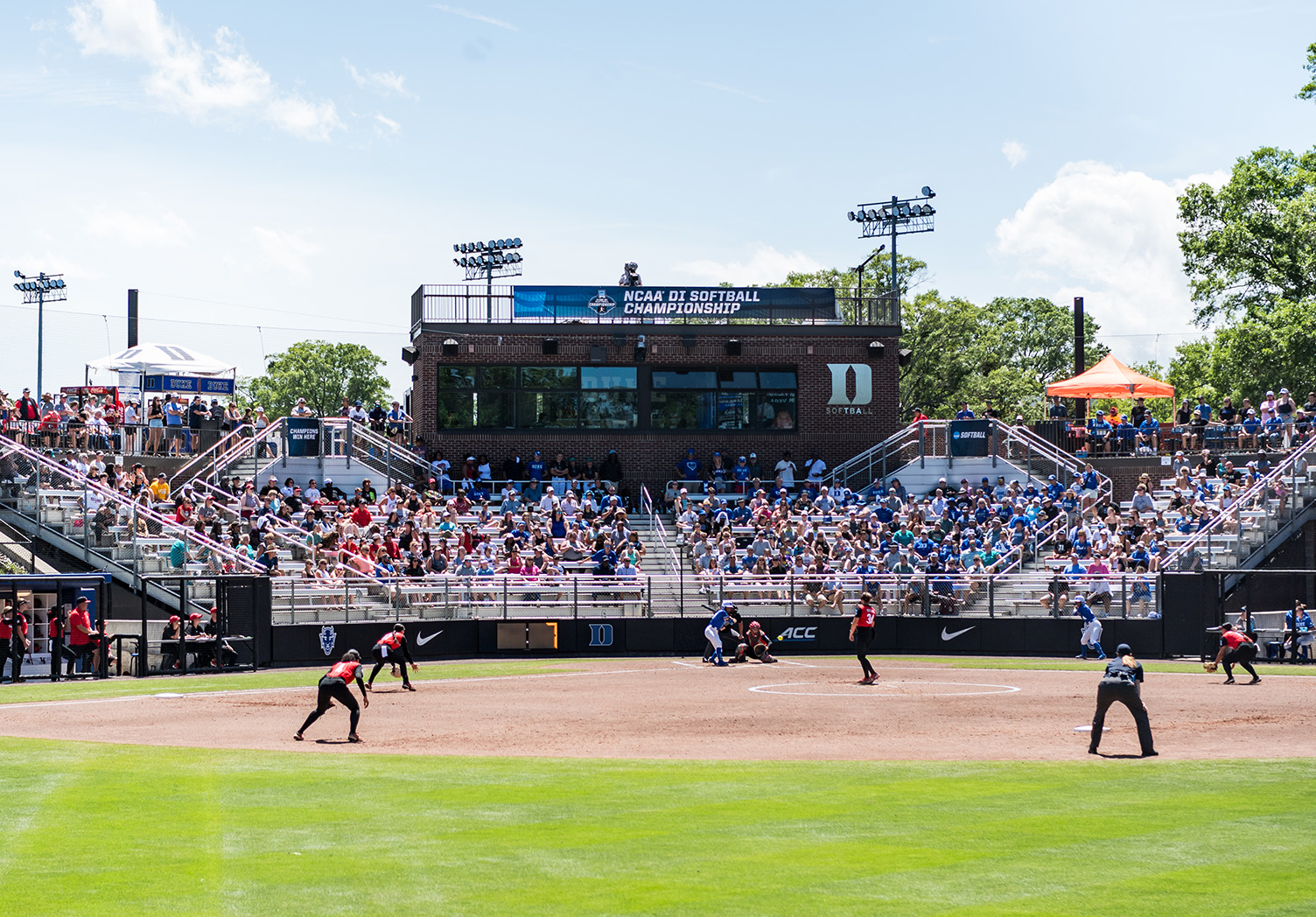 Smith Family Stadium at Duke University during an NCAA softball game